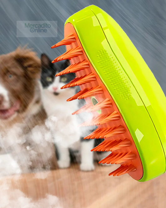 Cepillo de vapor 3 en 1 para mascotas